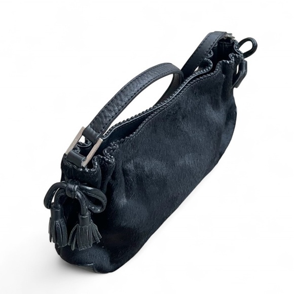 Anya Hindmarch Black Pony Hair Shoulder Bag